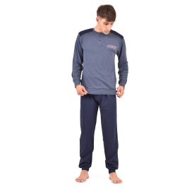 Pagliaccetto Uomo In Cotone Senza Maniche Con Cavallo A Scatto – Body Unico Pigiama, Taglie XS-3XL - 2