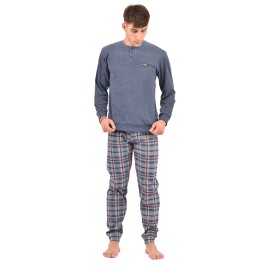 PIGIAMA COMPLETO UOMO COTONE 100% MEZZA MANICA PANTALONCINO COLLEZIONE