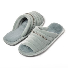 Inblu Pantofole Donna Con Fiocco, Ciabatte Invernali Con