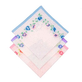 Set Di 12 Fazzoletti Da Naso A Fantasia Rigata Var. D 100% Cotone - Foto 4