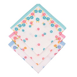 Set Di Fazzoletti Da Taschino In Cotone A Fantasia | Disponibile - Foto 2