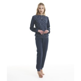 Pigiama Donna Nero Day Supersoft Pile – Set Con Calzini – Taglia UK 12-18 – S.Sleepwear