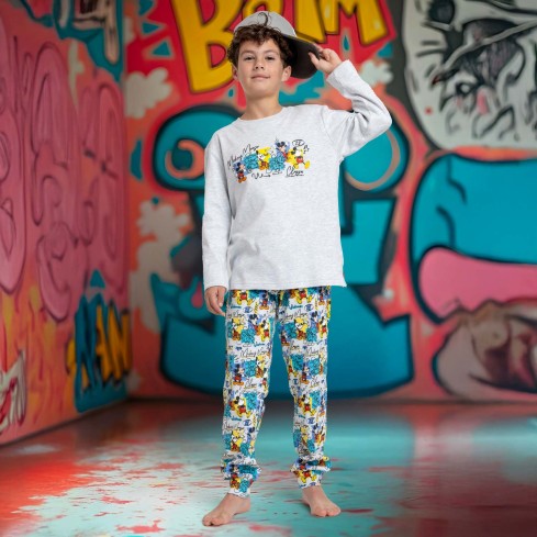 Pigiama bimbo caldo cotone Mickey Mouse Disney 63239