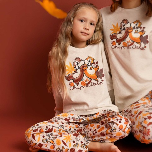 Pigiama bambina Cip & Ciop in caldo cotone Admas 63263