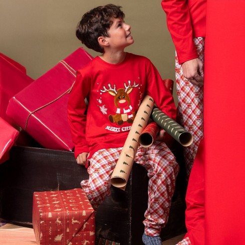 Pigiama bimbo natalizio caldo cotone Admas 63333