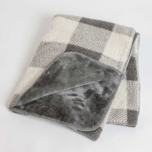 Coperta calda in sherpa double-face Admas 69108