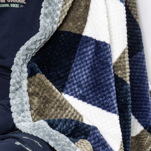 Coperta in soffice coral a quadri Admas 69110