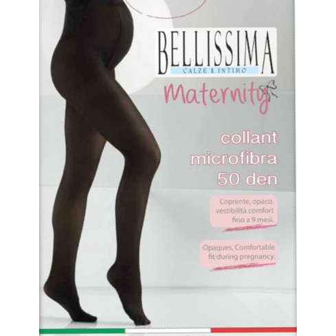 0 Collant gestante maternity bellissima microfibra 50 den 