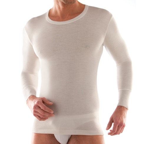 Maglia intima uomo girocollo Liabel manica lunga misto lana 05167333 modello zoom