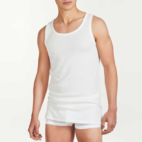 Canotta uomo spalla larga cotone e lana Ragno 065452