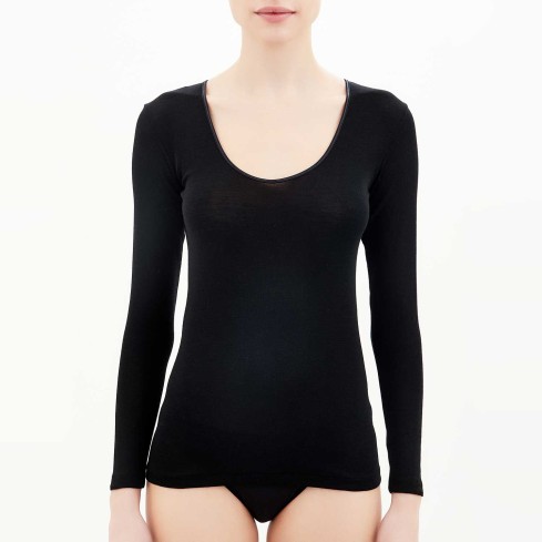 Maglia donna lana e seta Ragno 074029