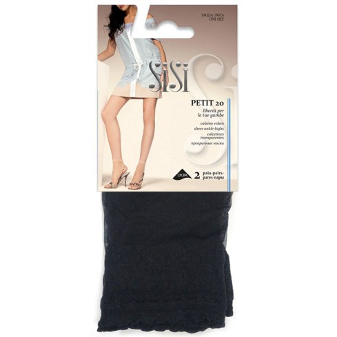 Calzini velati con punta invisibile SISI Petit 20 den 2 paia