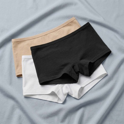 Boxerino donna cotone bielastico pettinato Bluintimo 1811 - 3 pezzi