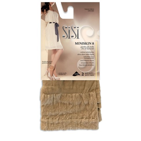 Calzini donna velatissimi Sisi Miniskin 8 den 2 paia