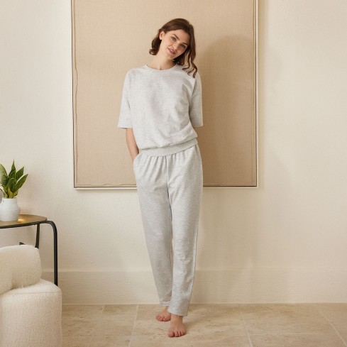 Pigiama donna stile tuta in cotone Jadea 3252