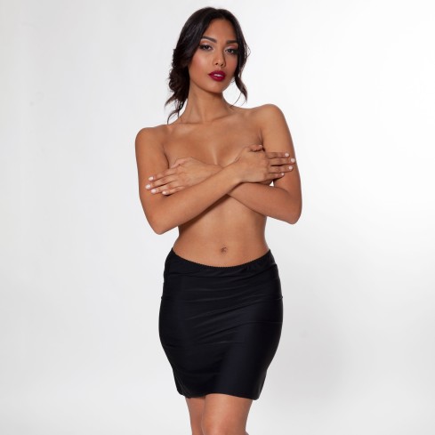 Sottogonna coprente elasticizzato microfibra Fioreblu 401 Zoom