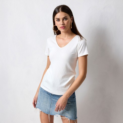 Maglia donna viscosa a costine Jadea 4761