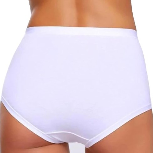 Slip culotta donna Jadea 535 cotone elasticizzato e pizzo 3pz