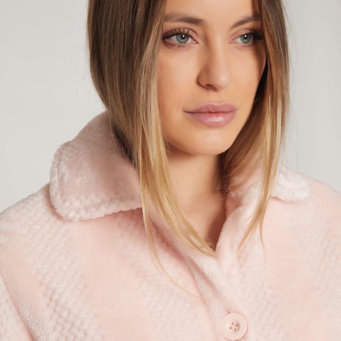 Giacca camera donna Admas 57414 aperta pile coral