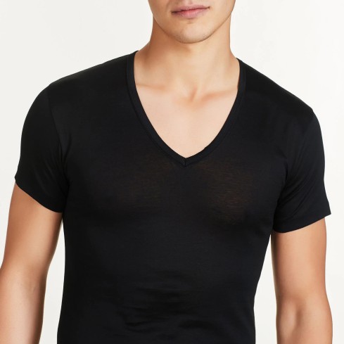 Maglia uomo scollo a v filo di scozia Ragno 601698