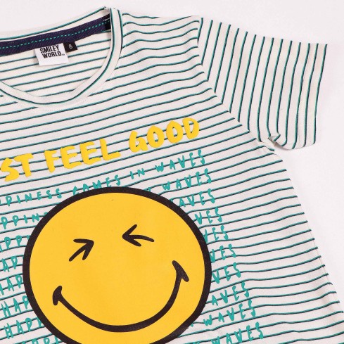Pigiama bambino Smiley 60998 rigato 100% cotone