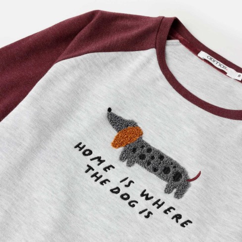 Pigiama bambino caldo cotone con bassotti Admas 63328