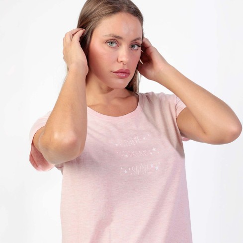 Pigiama donna corto con stelline cotone Admas 64112