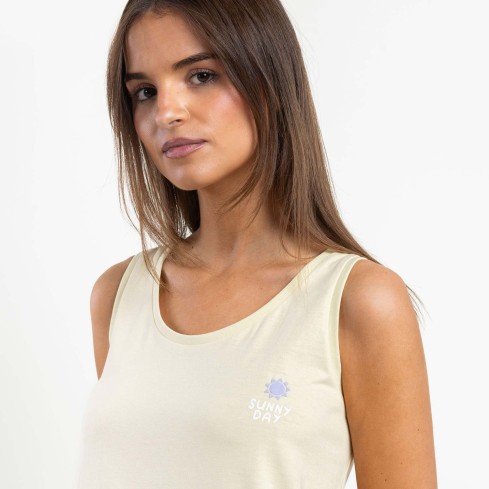 Pigiama donna corto con canotta in cotone Admas 64581