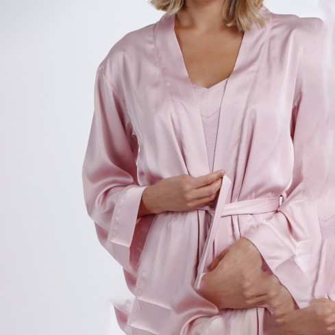 Vestaglia a kimono effetto satin Admas 67003