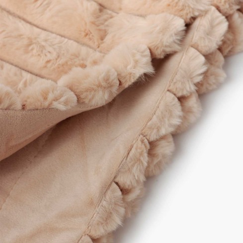 Coperta calda double-face pelliccia e pile Admas 69105