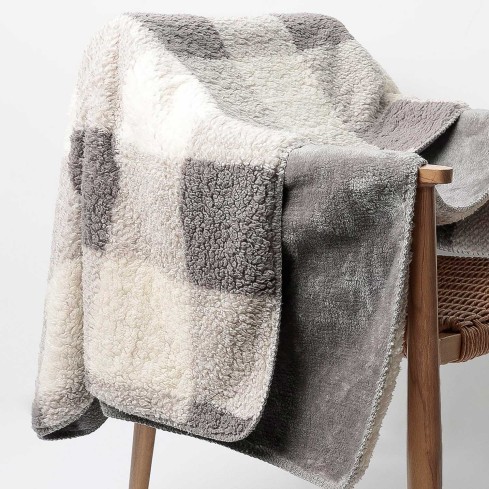 Coperta calda in sherpa double-face Admas 69108