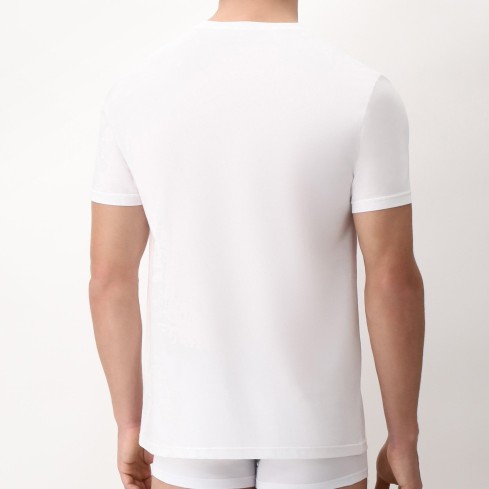 Maglia uomo Cagi 1807 mezza manica scollo a V cotone