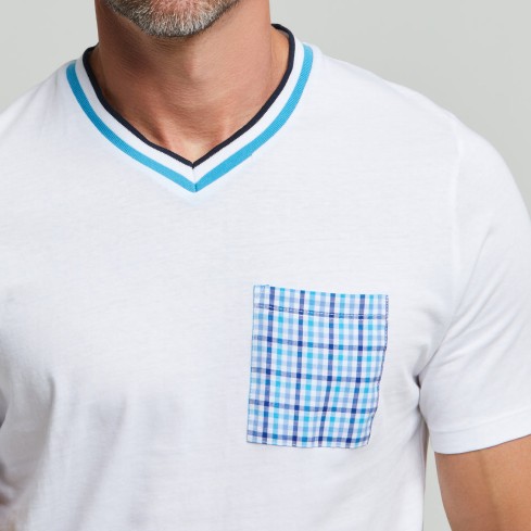 Pigiama uomo pantalone lungo 100% Cotone Pompea Liam