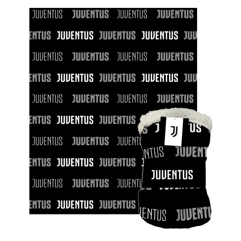 Plaid agnellato Juventus 130x160 ufficale 