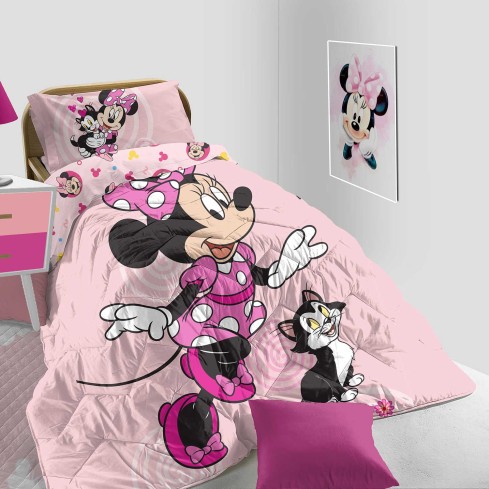 Copriletto trapunta invernale Minnie Disney