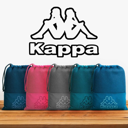 Accappatoio Kappa in microfibra con cappuccio + sacca