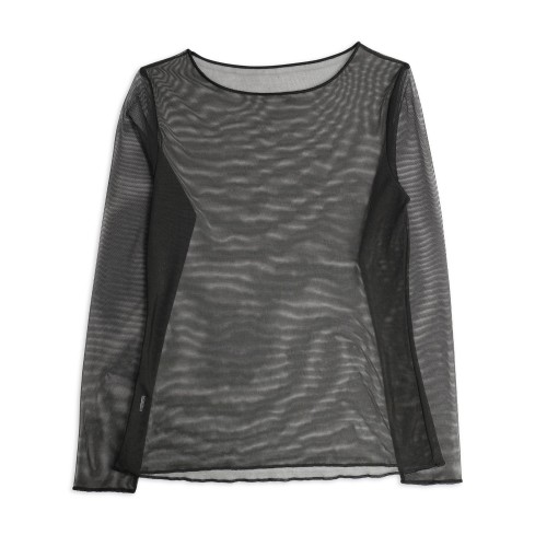 Maglia girocollo in tulle trasparente Cotonella ADC40