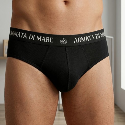 Slip da uomo Armata di mare gt102 in cotone elasticizzato 3 pezzi