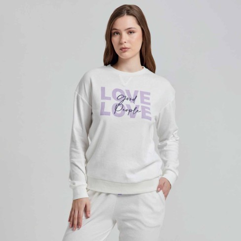 Pigiama donna caldo cotone Pompea Avignone