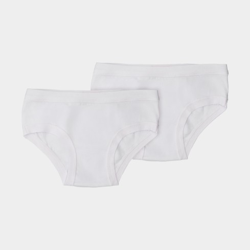Slip vita bassa ragazza cotone elasticizzato Alvada JB1905 - 2 paia