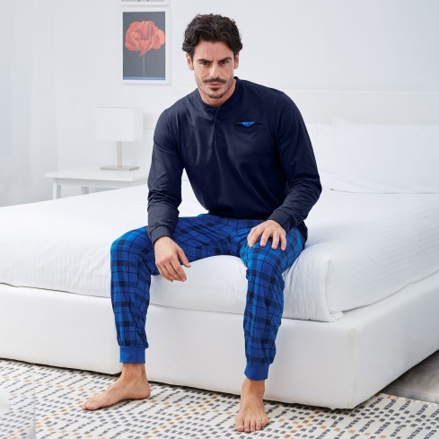 Pigiama uomo Navigare B2141630 cotone 100%