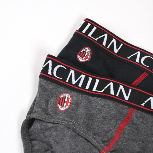 Slip uomo assortite in cotone AC Milan Hermet 2 pz
