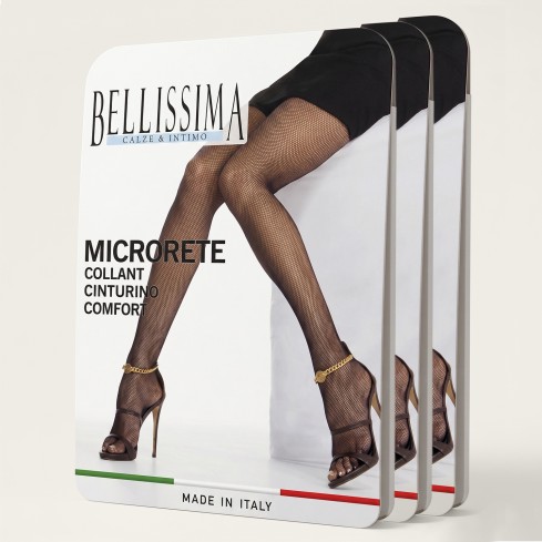 Collant Microrete Bellissima tassello cinturino comfort 