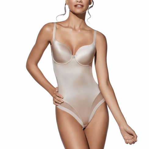 Body con ferretto coppa C retro taglio laser Selene Belinda