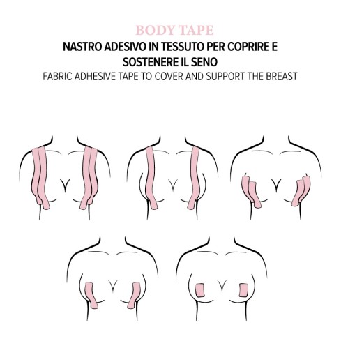 Nastro adesivo seno Love and bra body tape 5 metri