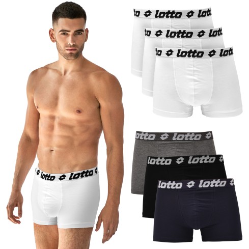 Boxer uomo Lotto LB1000 in cotone 3 pz