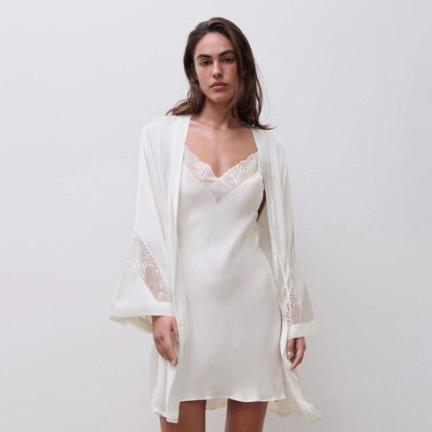 Vestaglia a kimono con inserti in pizzo Chantelle C17WV0