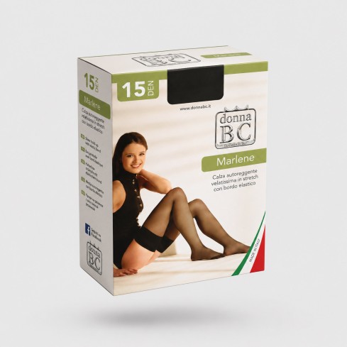 Calze autoreggenti donna bc 15 denari velatissime