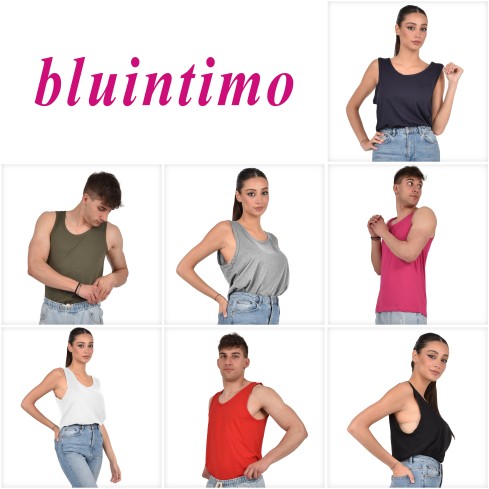 Canotta 100% cotone unisex intima o esternabile 103/E