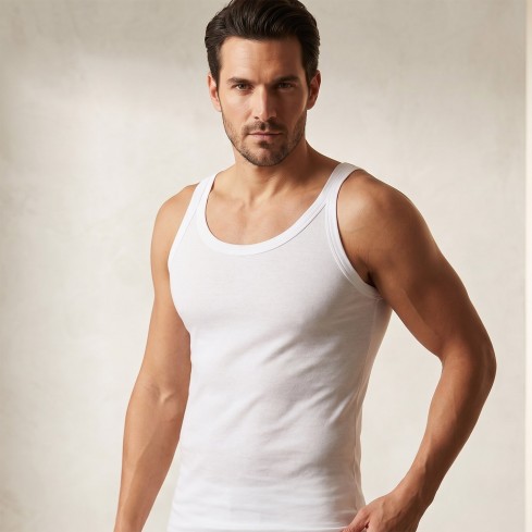 Canottiera uomo cotone spalla stretta matibba 155 